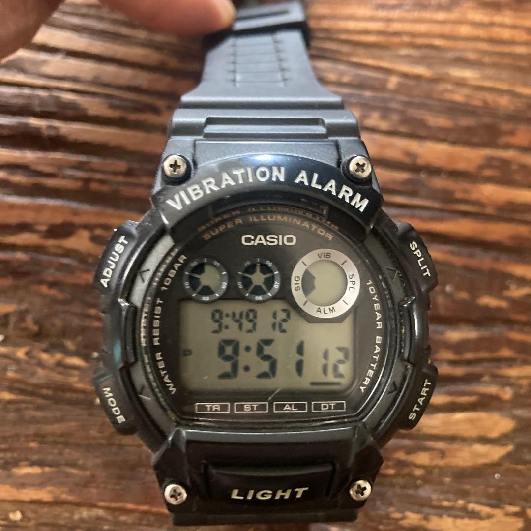 CASIO Digital Watch VIBRATION ALARM 10BAR