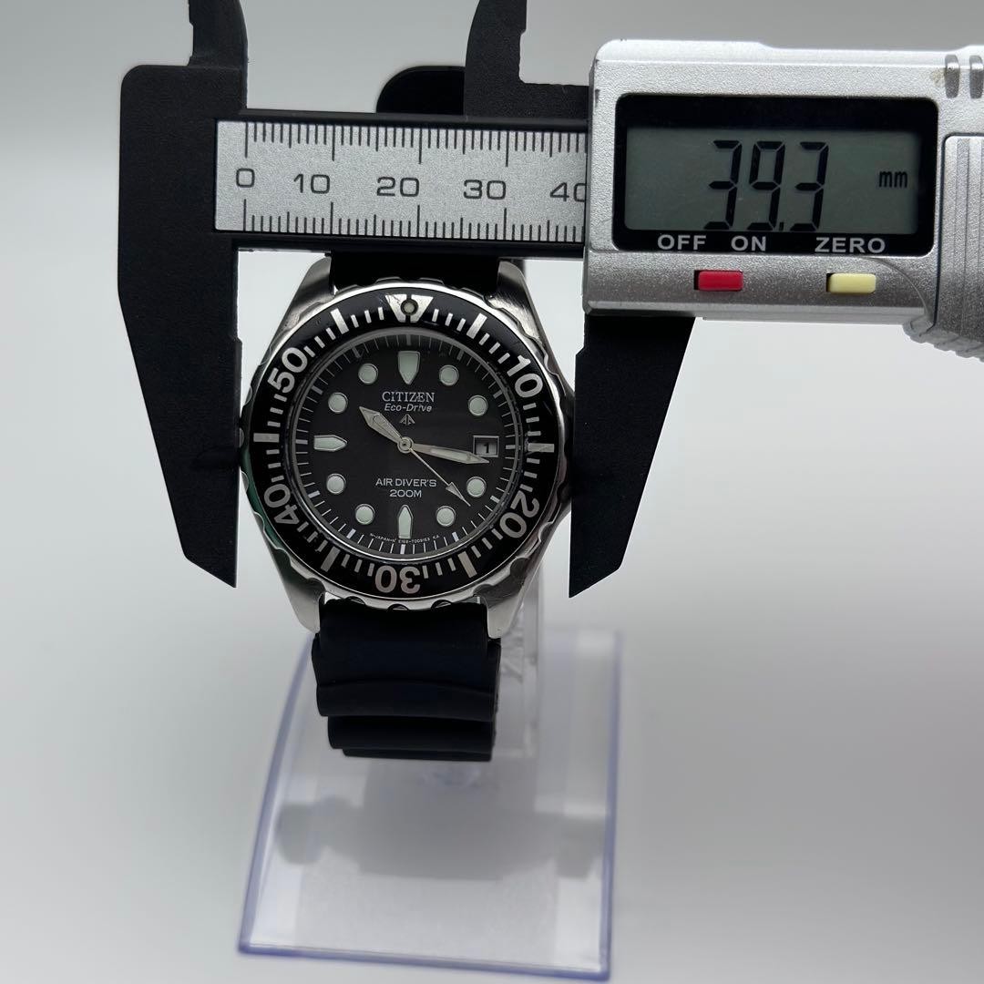 Citizen Promaster E168-T005446 Eco-drive Divers Watch Black Dial Rubber
