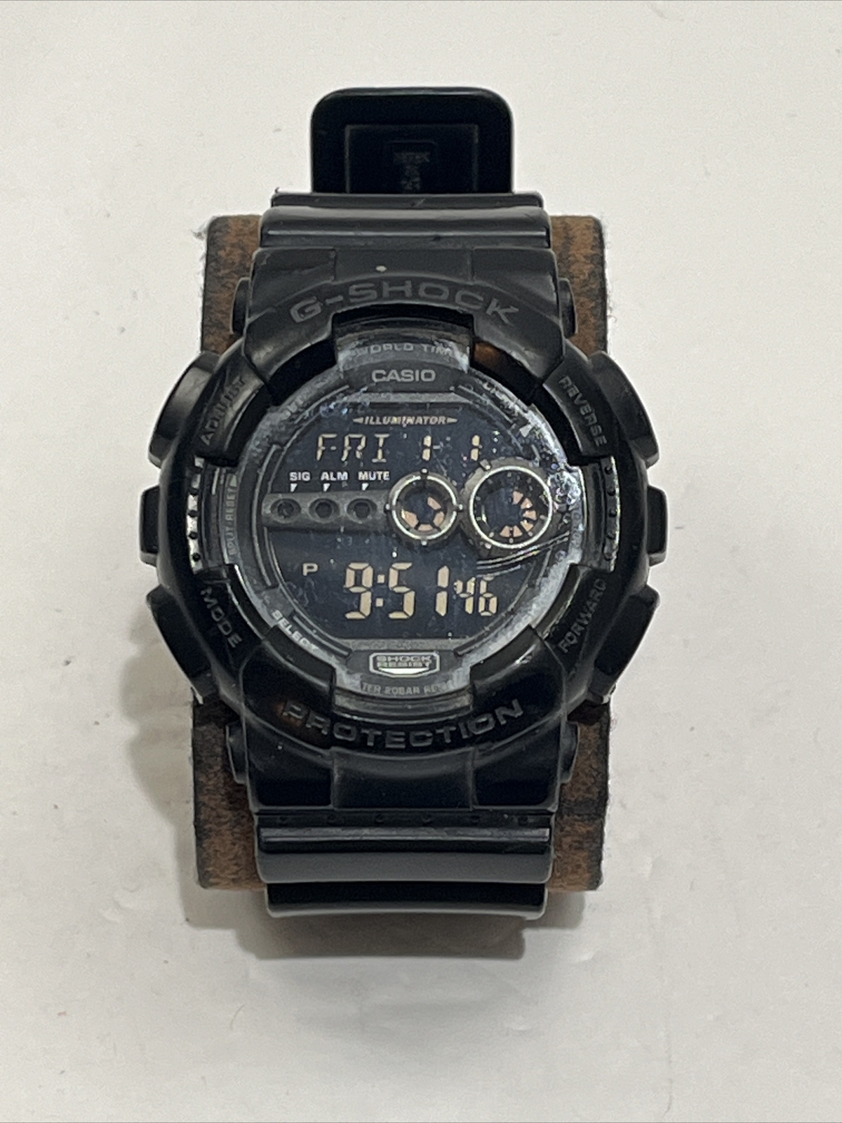 Casio G Shock Watch Men Digital Black 3263 GD-100 Water Resistant New Battery!