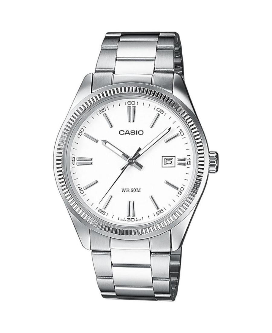 CASIO Men Analog Quartz Casual Watch Classic Dress White Dial Waterproof Round S