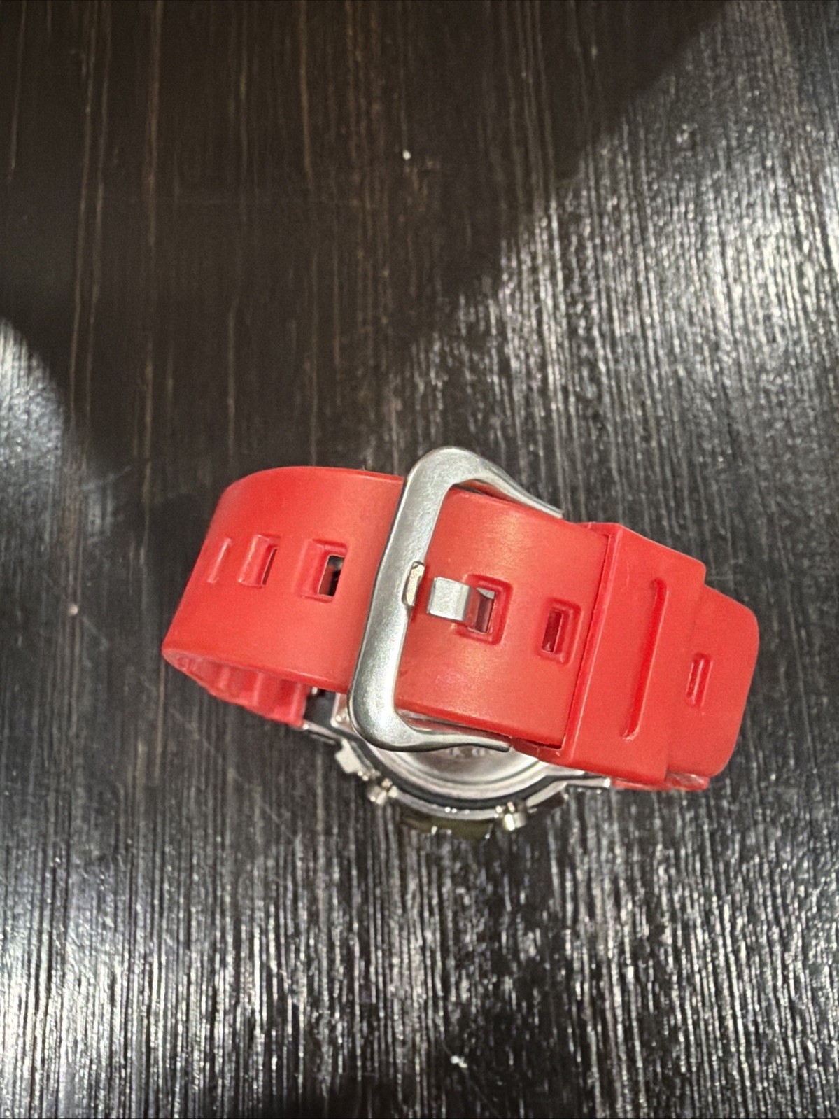 Kingmaster Genuine Diamonds Shock Resistant Digital Quartz Sport Watch RED