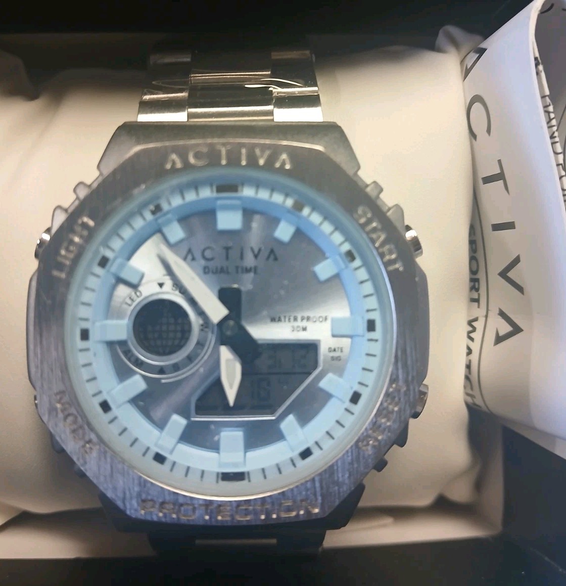 Activa Signal X Invicta Unisex Watch. ACWM423-003. Light Blue