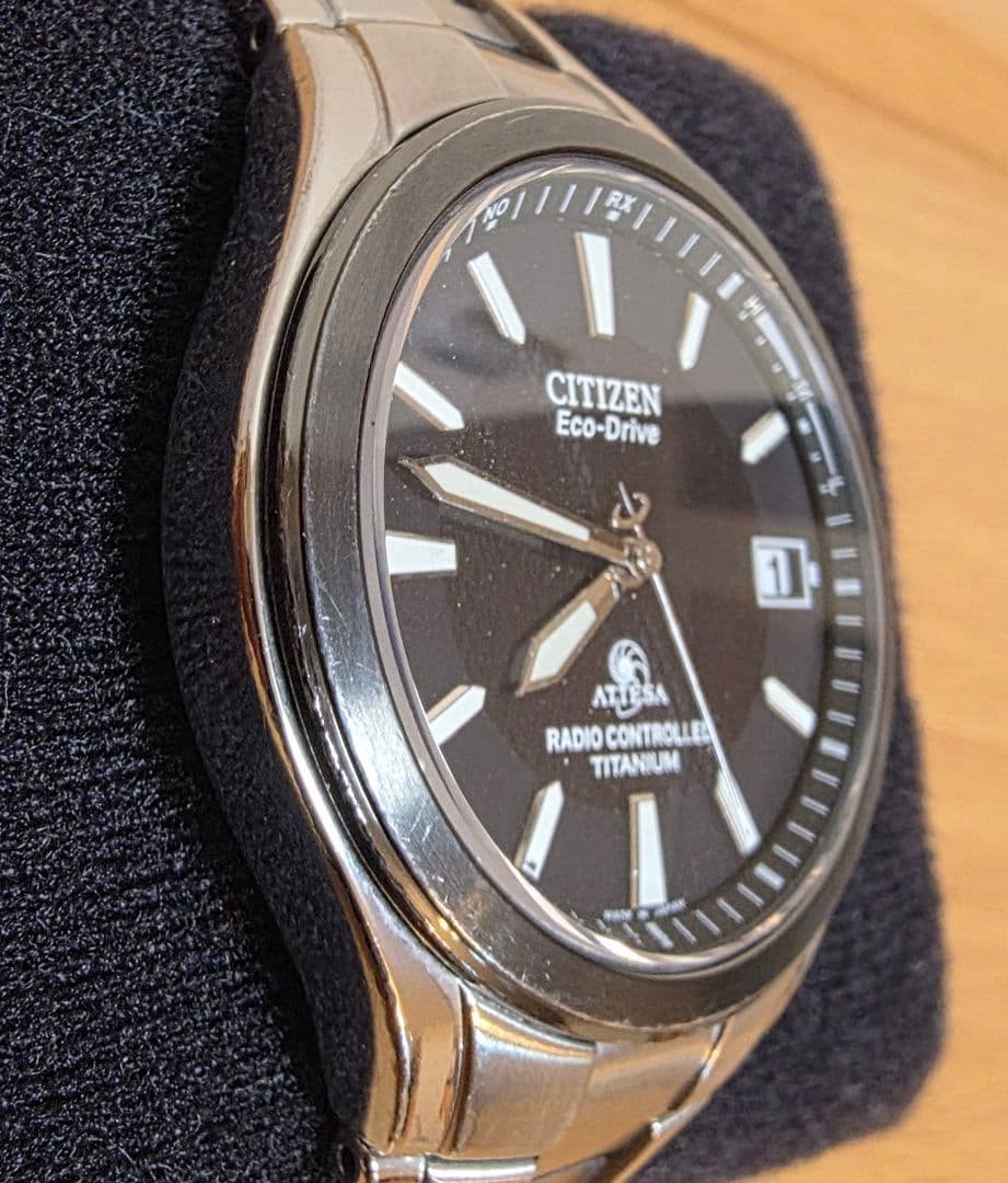 Limited Edition with Black Bezel New Battery CITIZEN Attesa Radio Solar