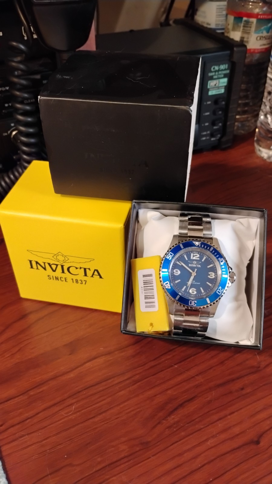 Invicta Specialty 49341 Stainless Steel Blue Dial Mens Watch New In Box