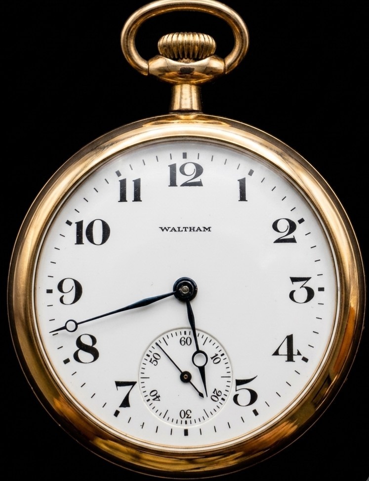 Waltham 1900 18s 15 Jewel Open Face Arabic Sub Seconds Runs in Beautiful shape!