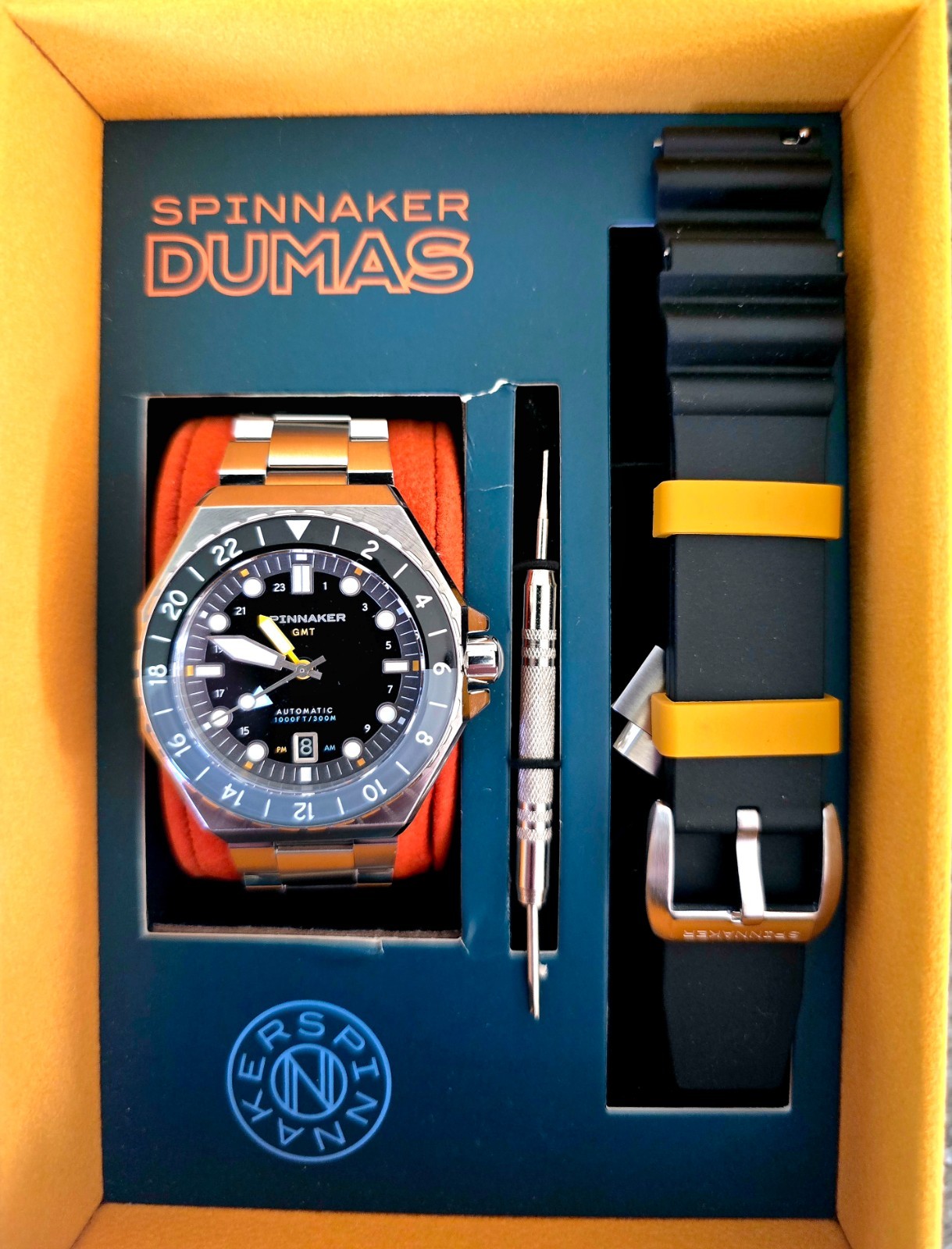 Spinnaker Dumas Harbour Grey GMT Automatic Diver 300m