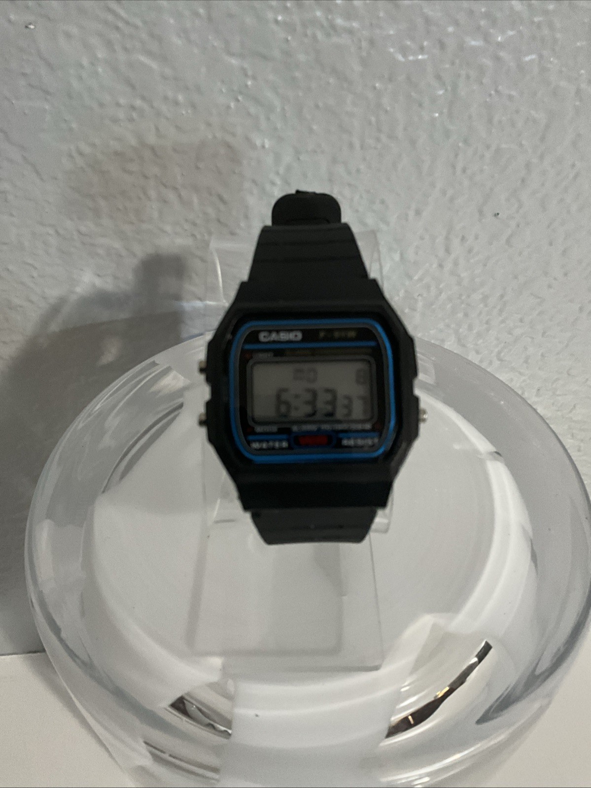 Casio F91W-1 Digital Chronograph Watch Black Resin Band