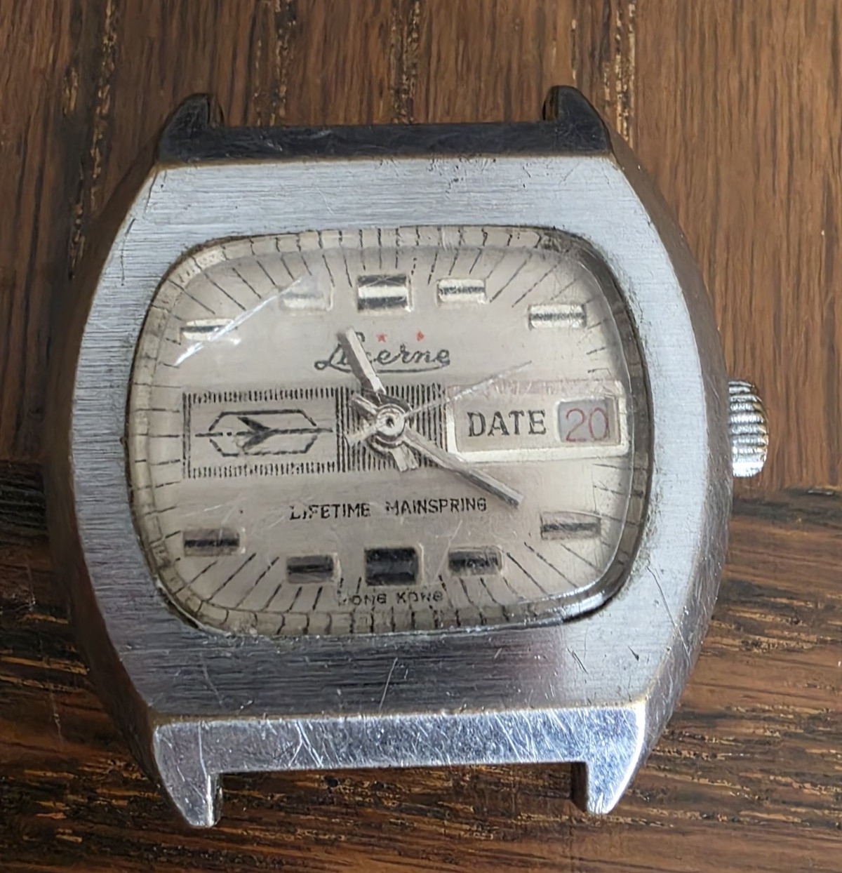 Vintage Manual Lucerne Lifetime Mainspring Wristwatch Hong Kong Working