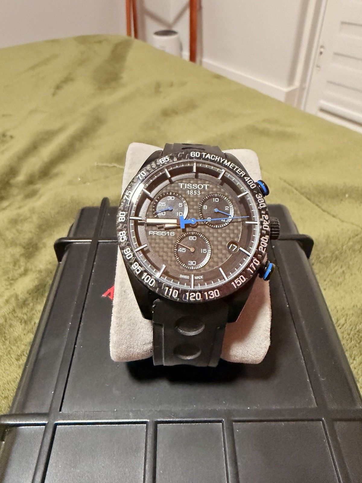 Tissot Sport PRS 516 Men’s Black Watch T100 Sportswatch Chronograph Swiss Made