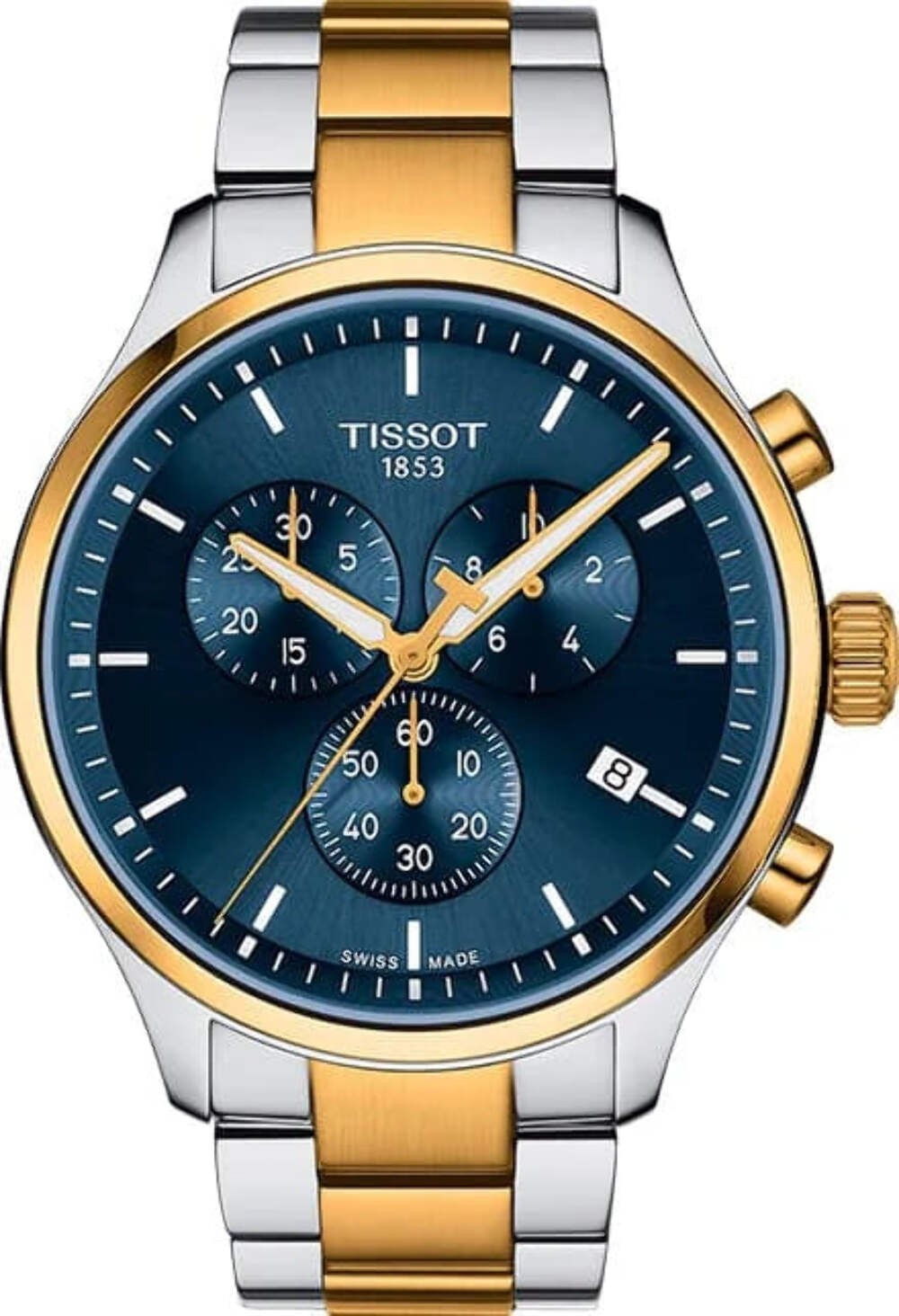 Tissot Chrono XL Classic Blue Dial Two Tone Watch for Men – T116.617.22.041.00