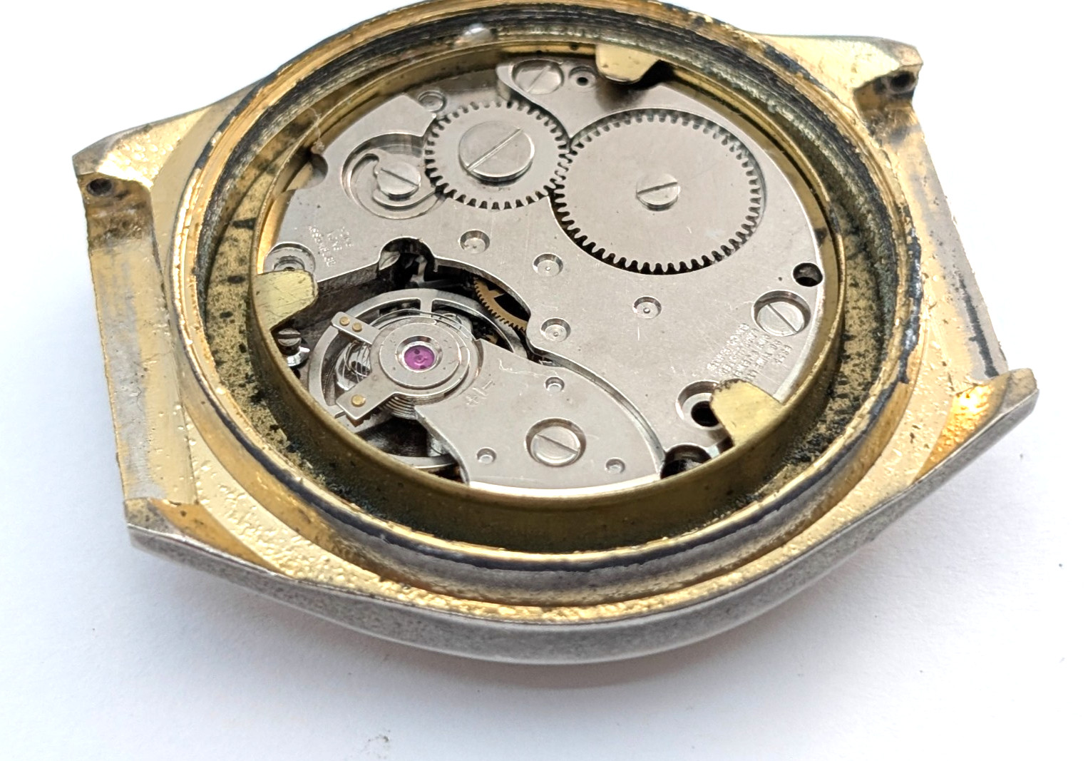 RIVINGTON Electra 23 Datomatic Calendar Vintage Watch Movement 36mm PARTS REPAIR