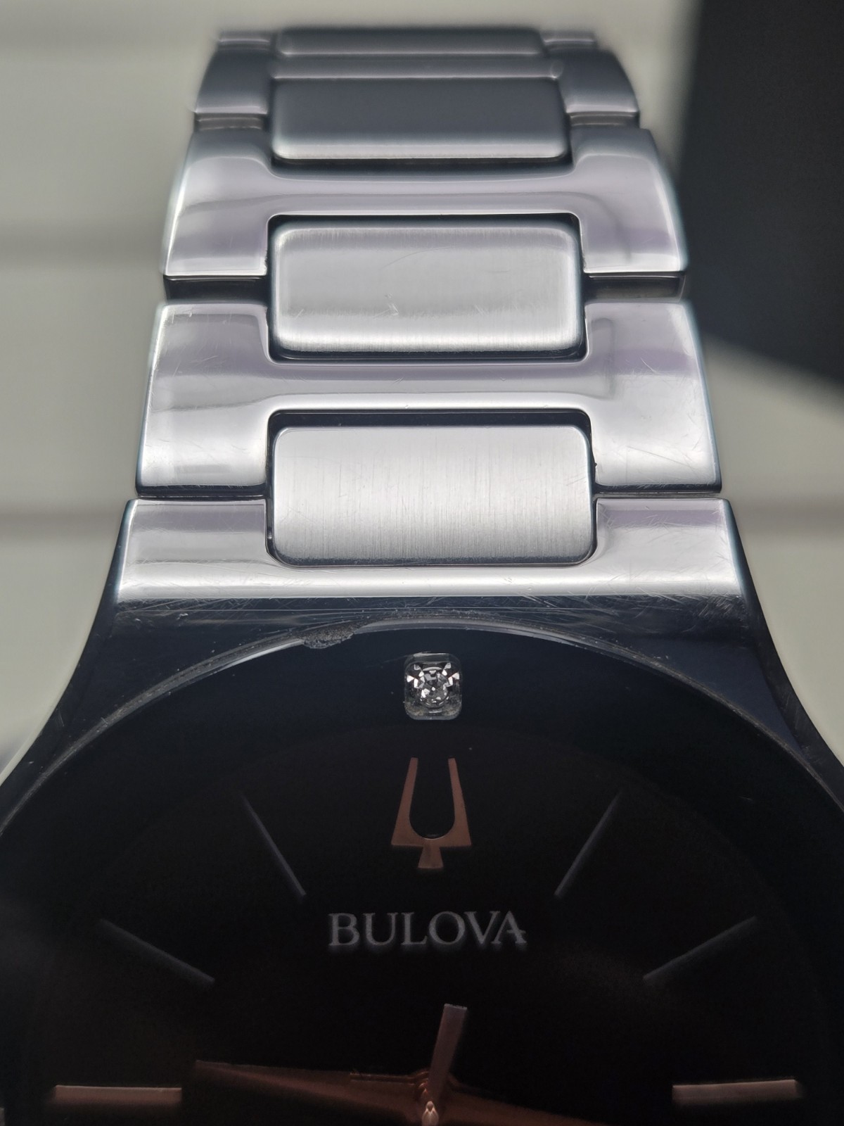 Bulova Men’s Millennia Modern Silver Stainless Steel Quartz Watch 43MM 96E117