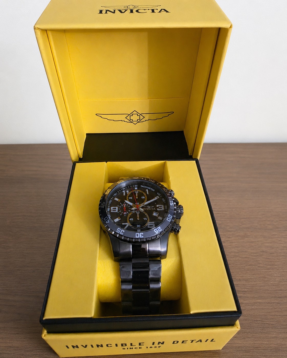 Invicta Specialty 69808 Men’s 48mm Gunmetal Stainless Steel Chronograph Watch