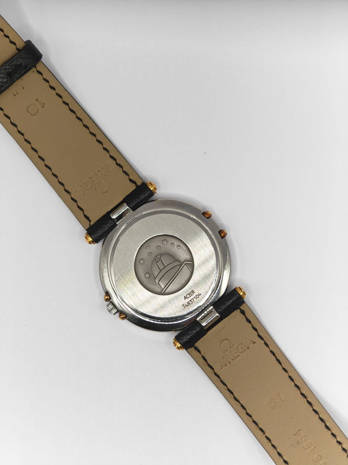 Omega Constellation Manhattan Ref 196.0360.1 18k bezel Cal 1379 Box Papers 1996