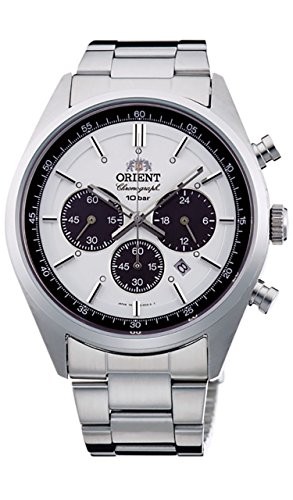 ORIENT NEO70’s Solar Panda Watch WV0041TX Men’s Milky white Japanese Quartz
