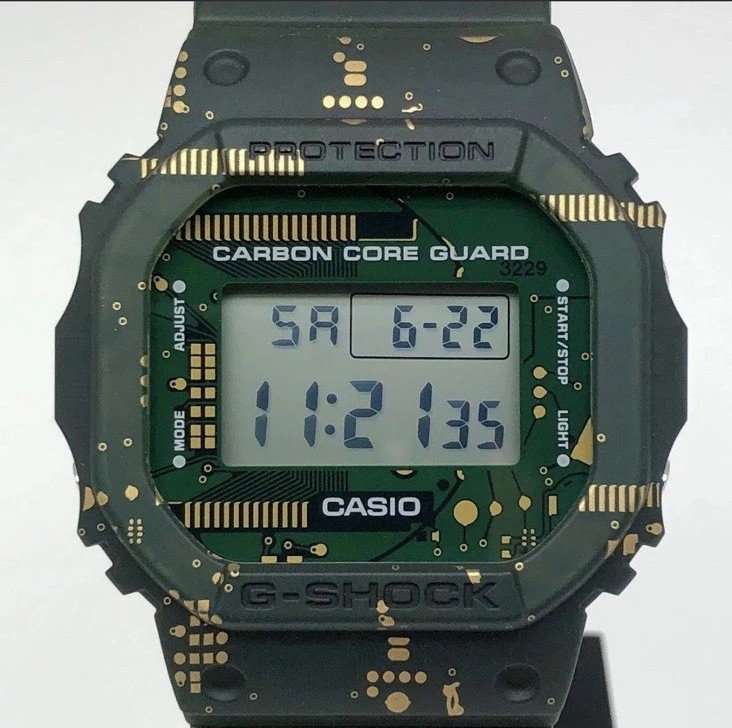 Casio G-Shock DWE-5600CC-3ER Resin Case with Green Plastic Band Men’s From Japan