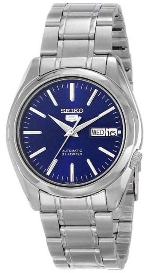 Seiko 5 Automatic 21 Jewels Day/Date Stainless Steel SNKL43K1 30M Mens Watch