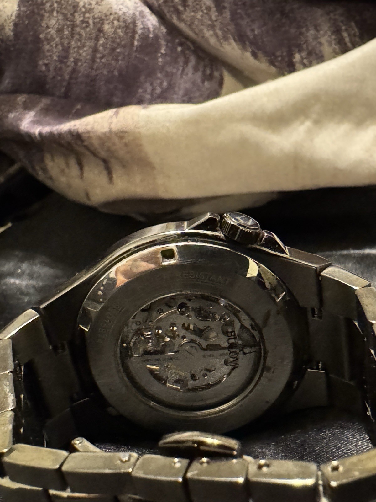 Bulova Automatic Gunmetal Skeleton Dial Men’s Watch
