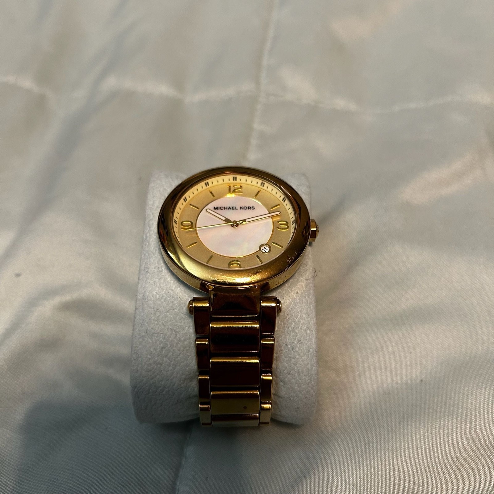 Michael Kors MK5071 Gold-Tone Mother of Pearl Dial Women’s Watch