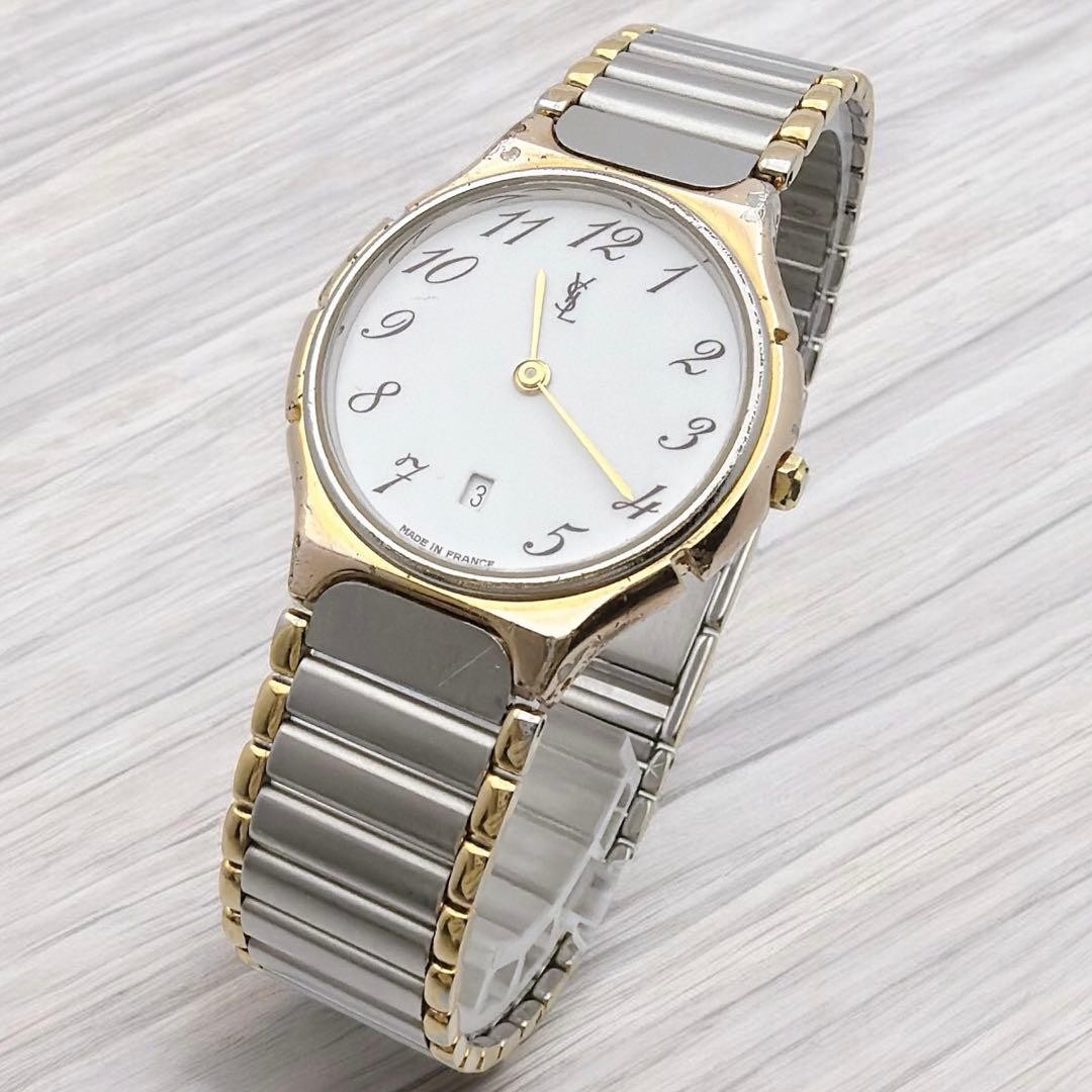Yves Saint Laurent YSL Date Wristwatch Quartz