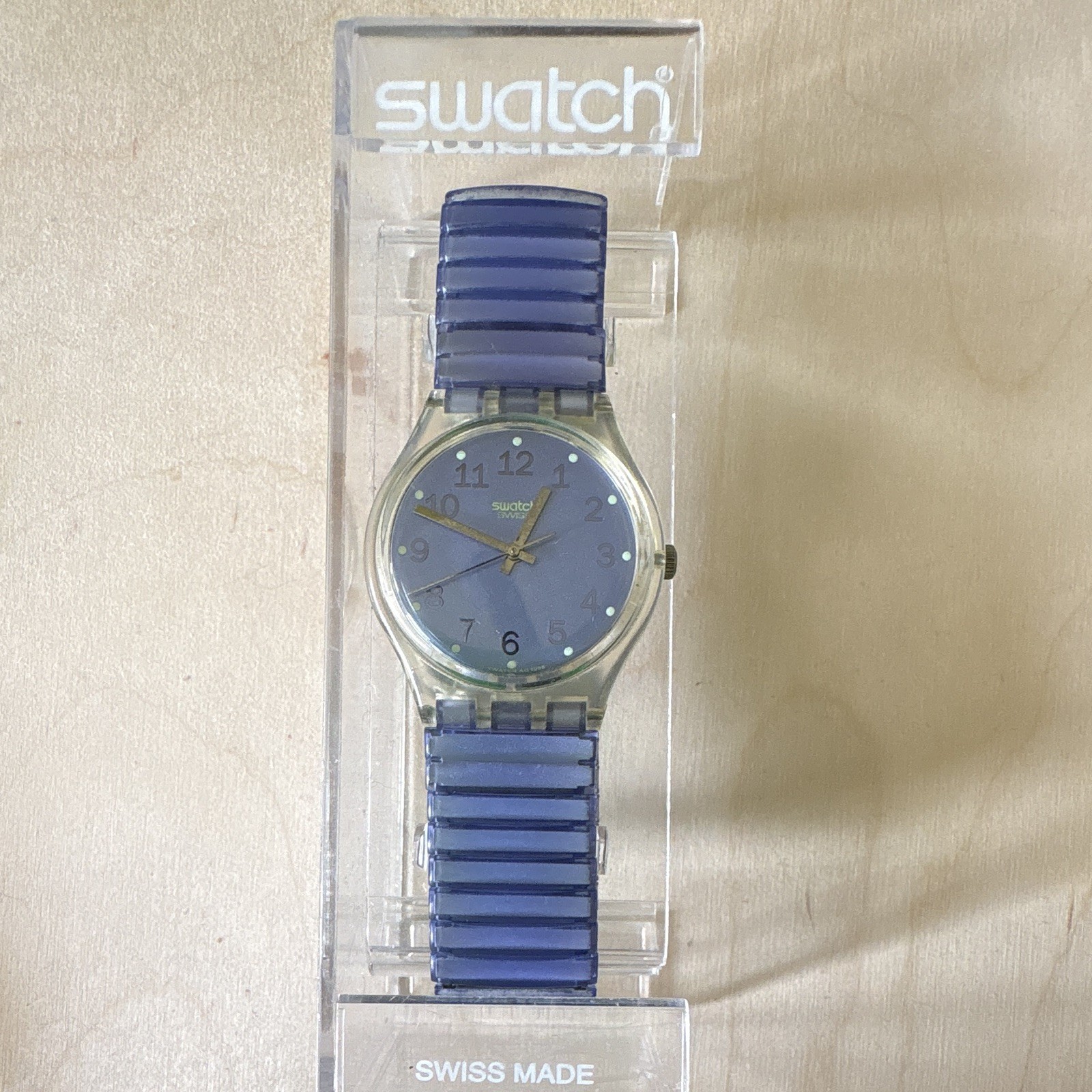 1997 vintage Swatch Gent Flex – VIRTUAL PURPLE GK238 – new battery – running