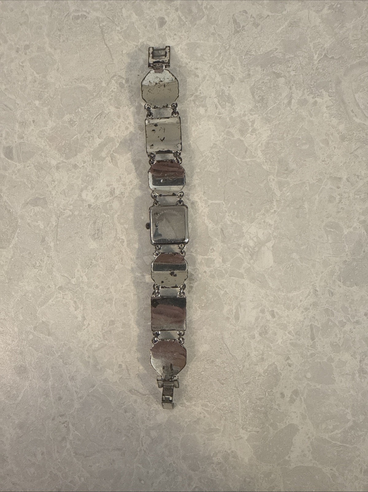 Brighton Sonora Watch Silver Plated Fold Over Clasp 7″ Needs Battery ****