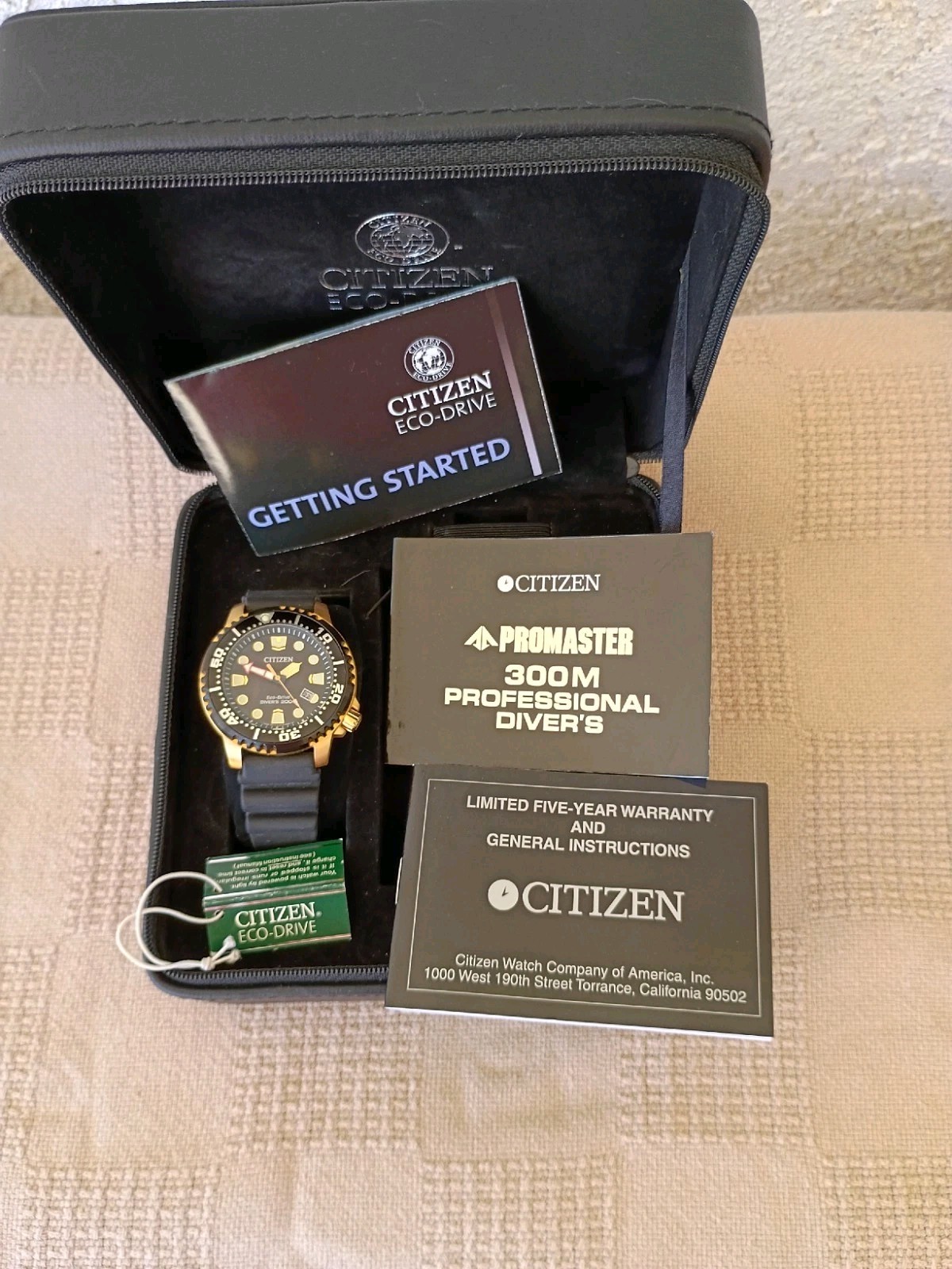 Citizen Eco-Drive BN0152-06E Promaster Diver, Gently Used, Zip Case.