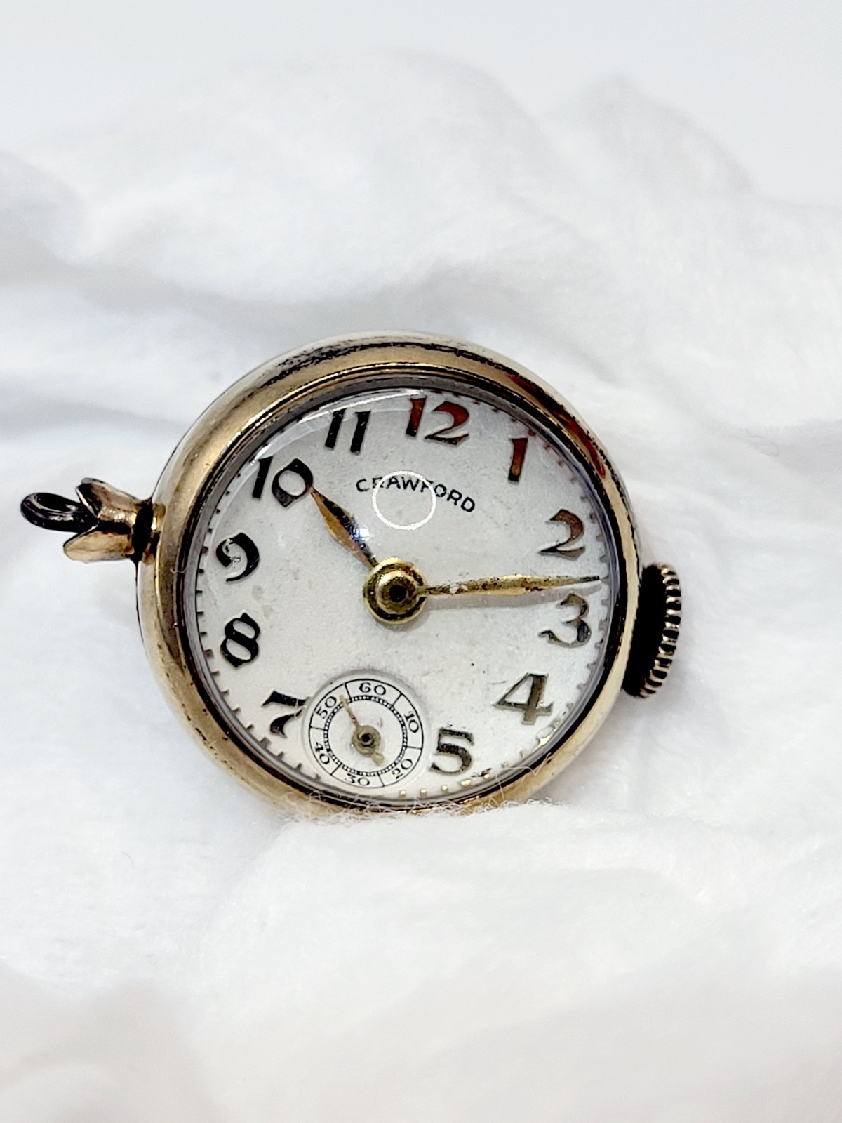 Crawford Women’s Ball Pendant Watch [WORKS] 17 Jewel Swiss Made Rare Vintage