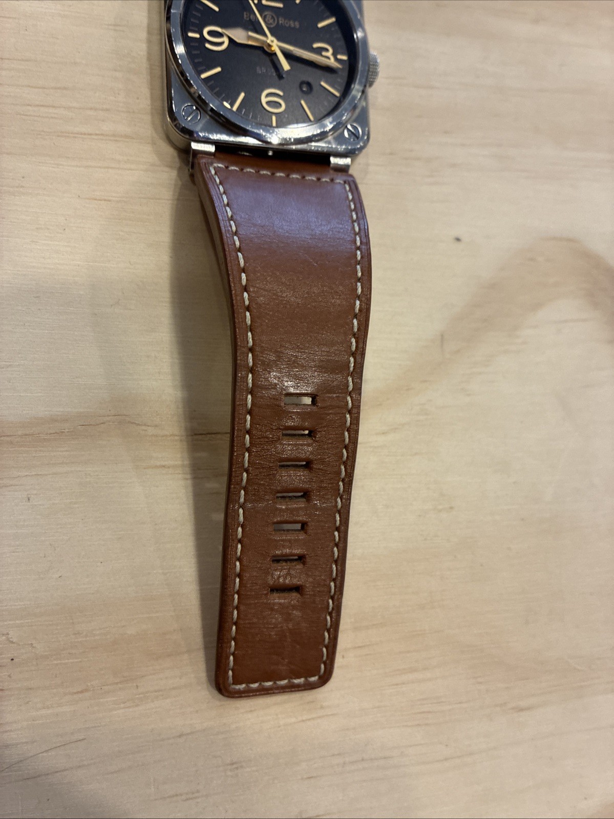 E210) Bell & Ross BR03-92 Golden Heritage 42mm Swiss Automatic Watch