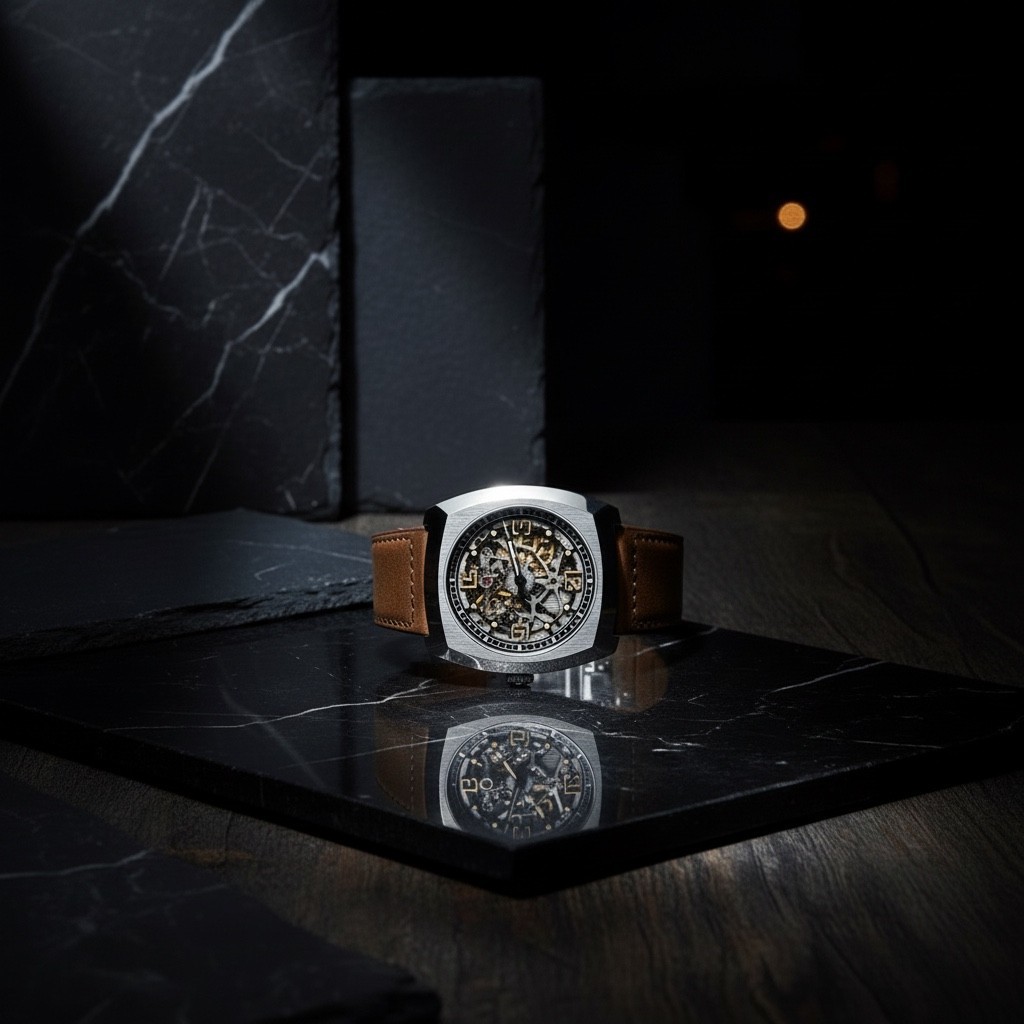 Seagull Automatic Skeleton Watch Tonneau Luminous Mechanical Watch 849.27.6094K