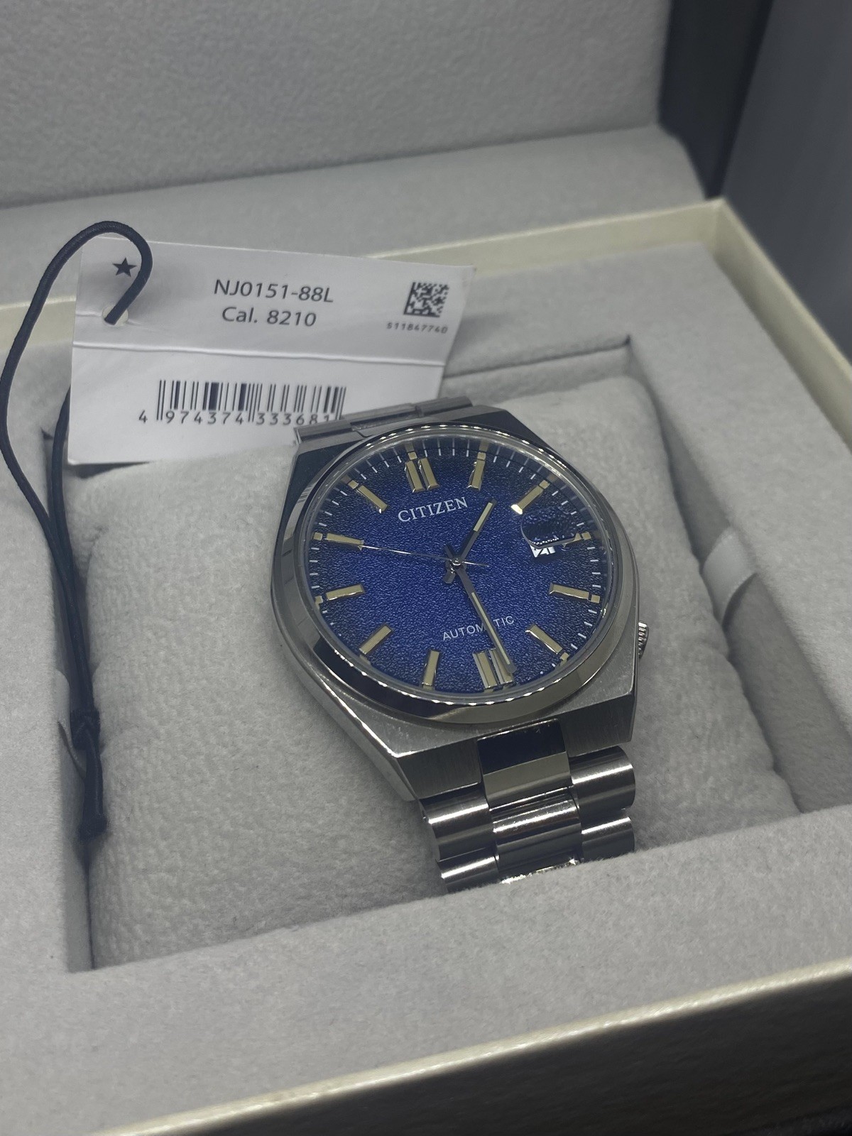 Citizen Men’s Tsuyosa Automatic Blue Dial Watch NJ0151-88L