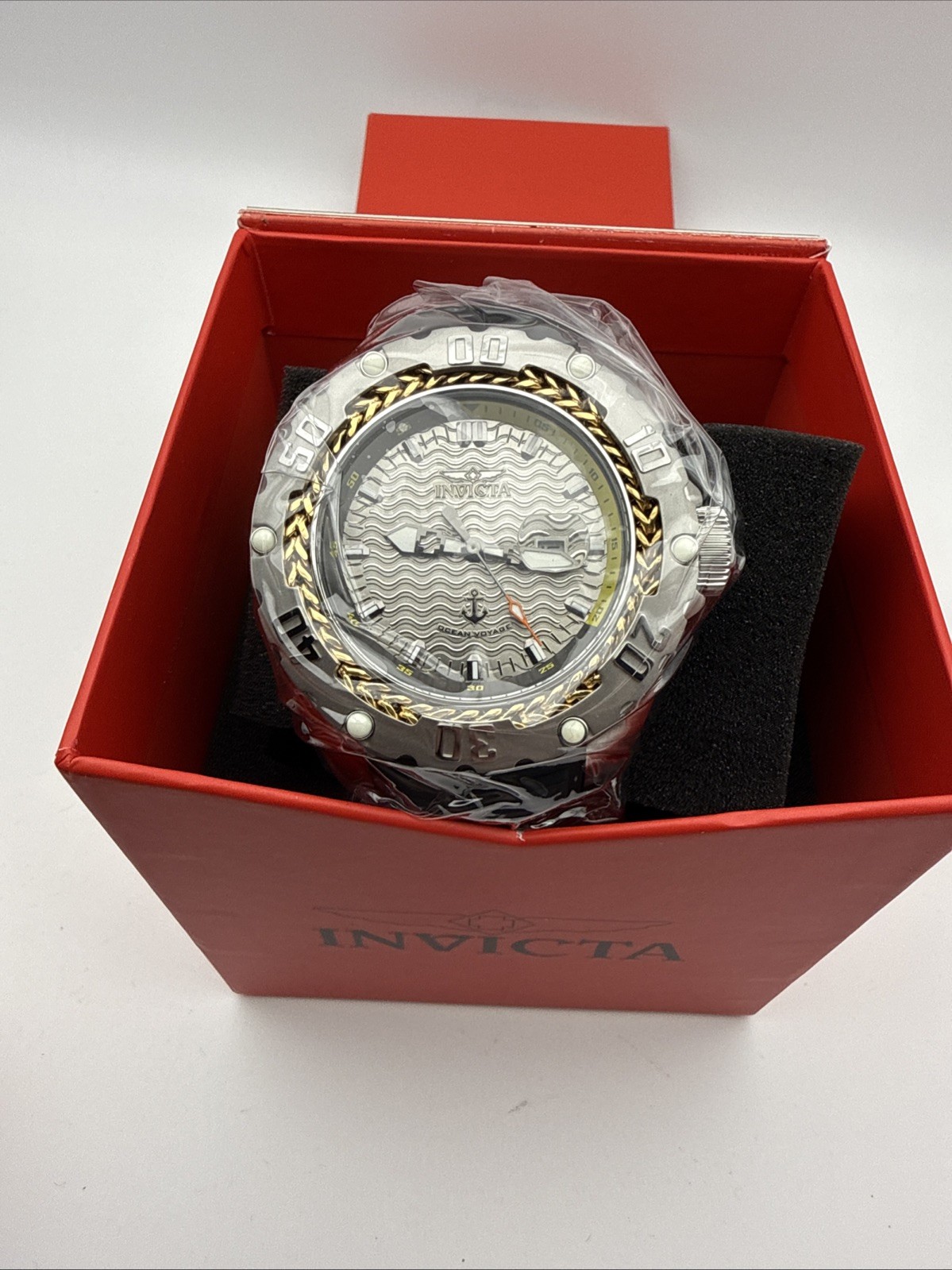 Invicta Ocean Voyage Wrist watch Men’s 52 mm S/S & Gold tone 48016 Rare