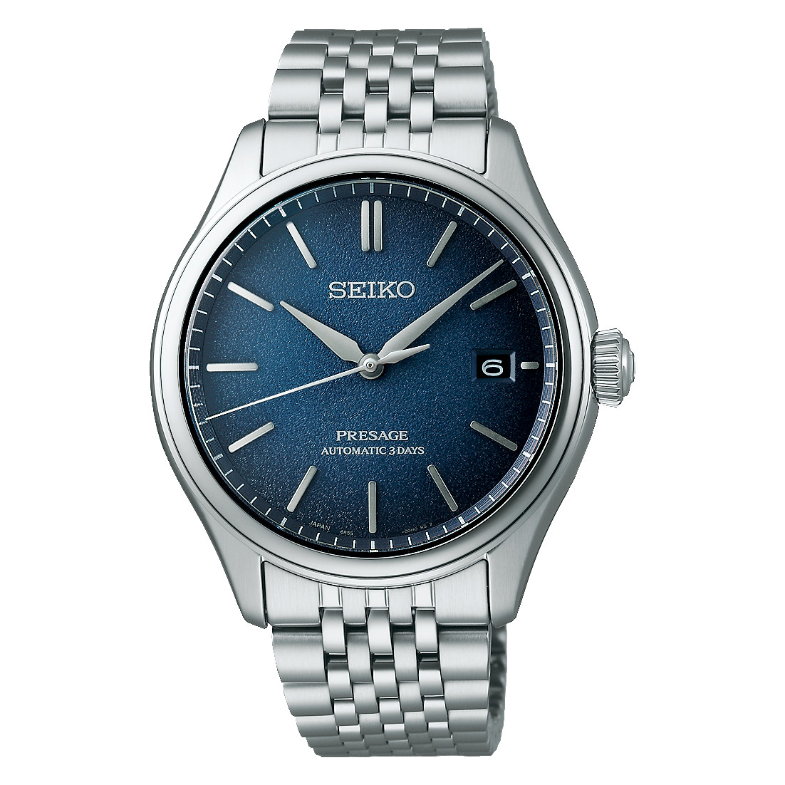 Seiko Presage Classic Series Automatic 40.2 MM Steel Blue Dial Watch SPB525J1