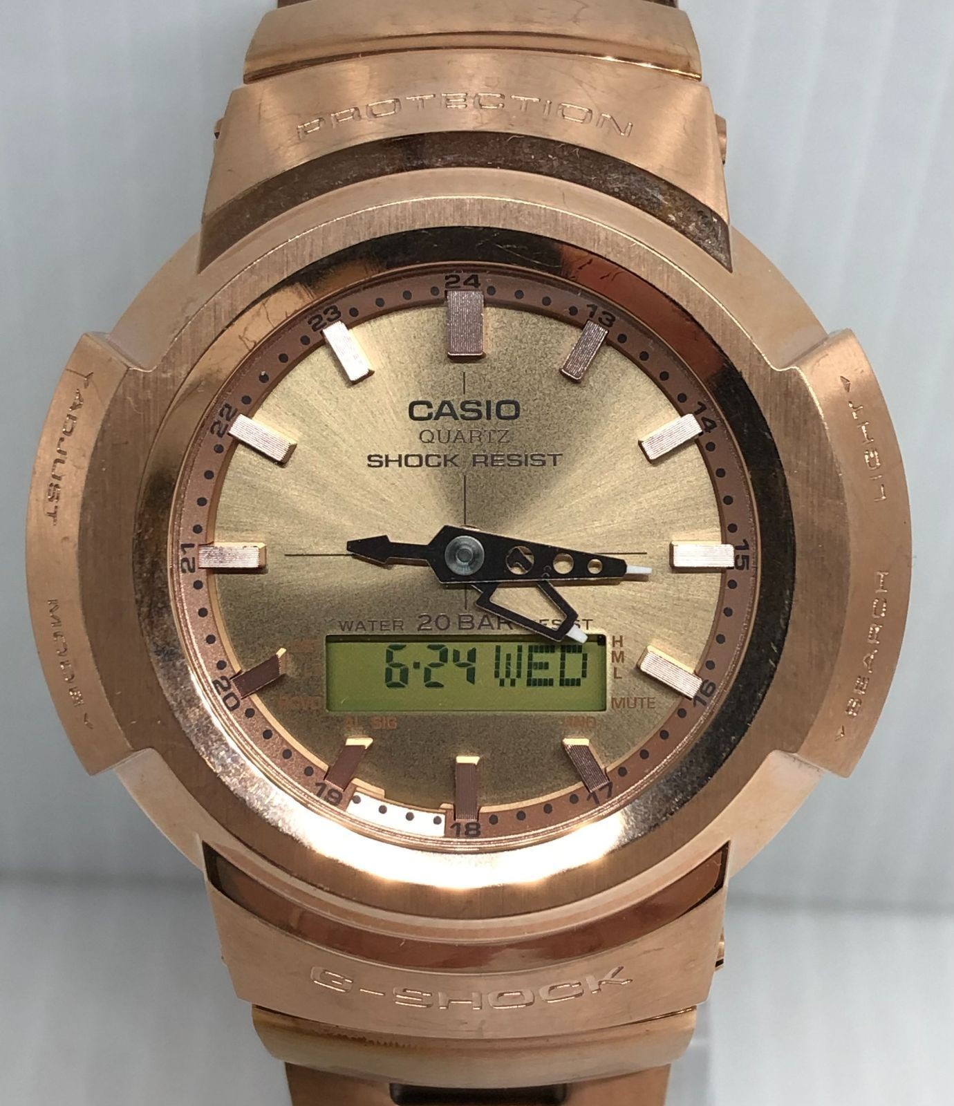 Casio G-Shock Full Metal Ana-Digi Radio Solar Watch AWM-500GD-4AJF From Japan JP