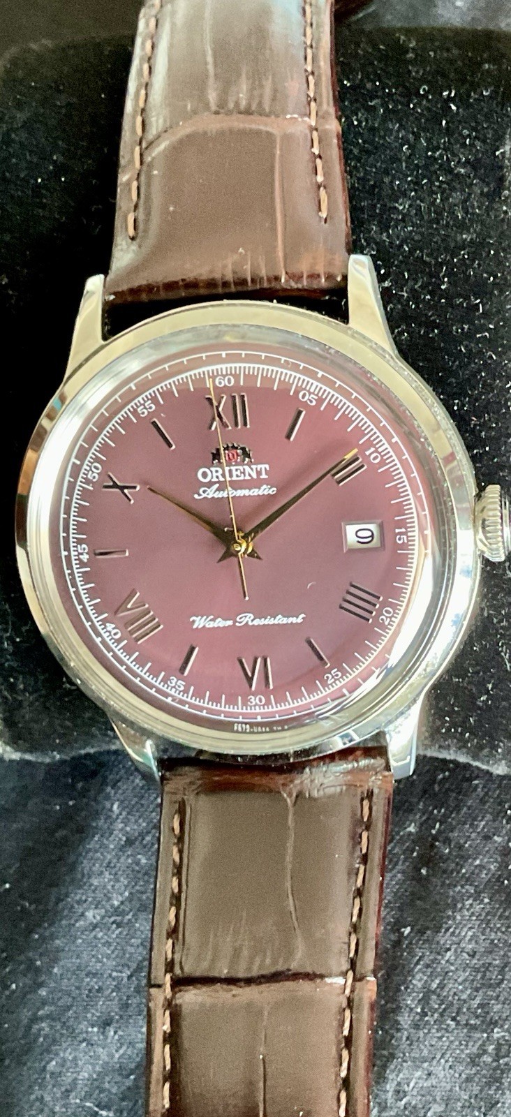 Orient Bambino Version 2 Automatic Red Dial EUC Orient Box Manual