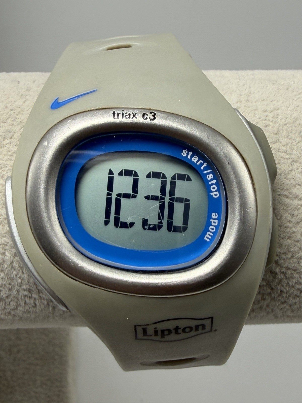 Nike Triax SM0013 Lipton New Battery GrayMens Digital Watch 41MM 8″