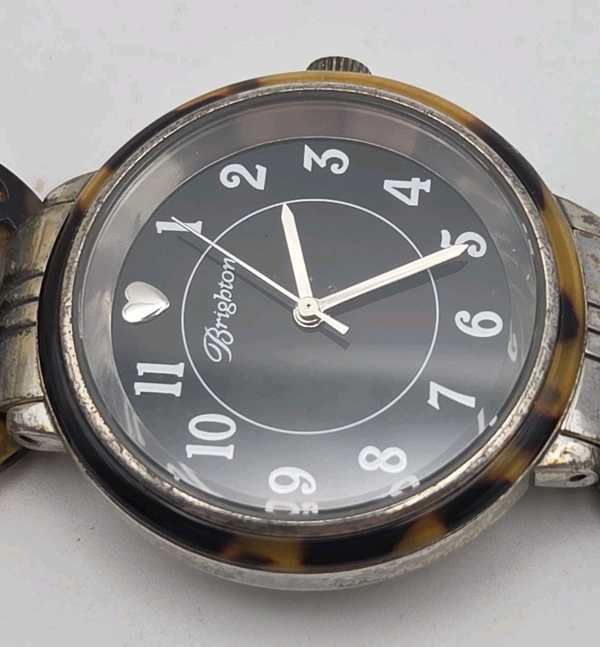 Brighton Monarch 35mm Case Japan Quartz Watch Tortise Shell Band
