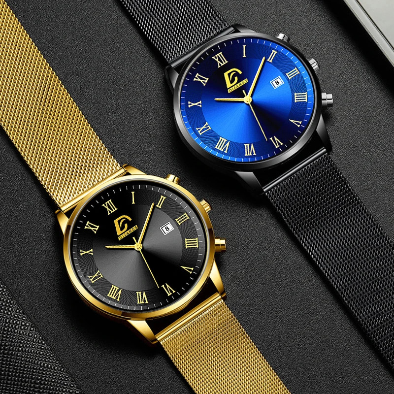 Men’s Luxury Minimalist Quartz Watch – Business Casual Timepiece