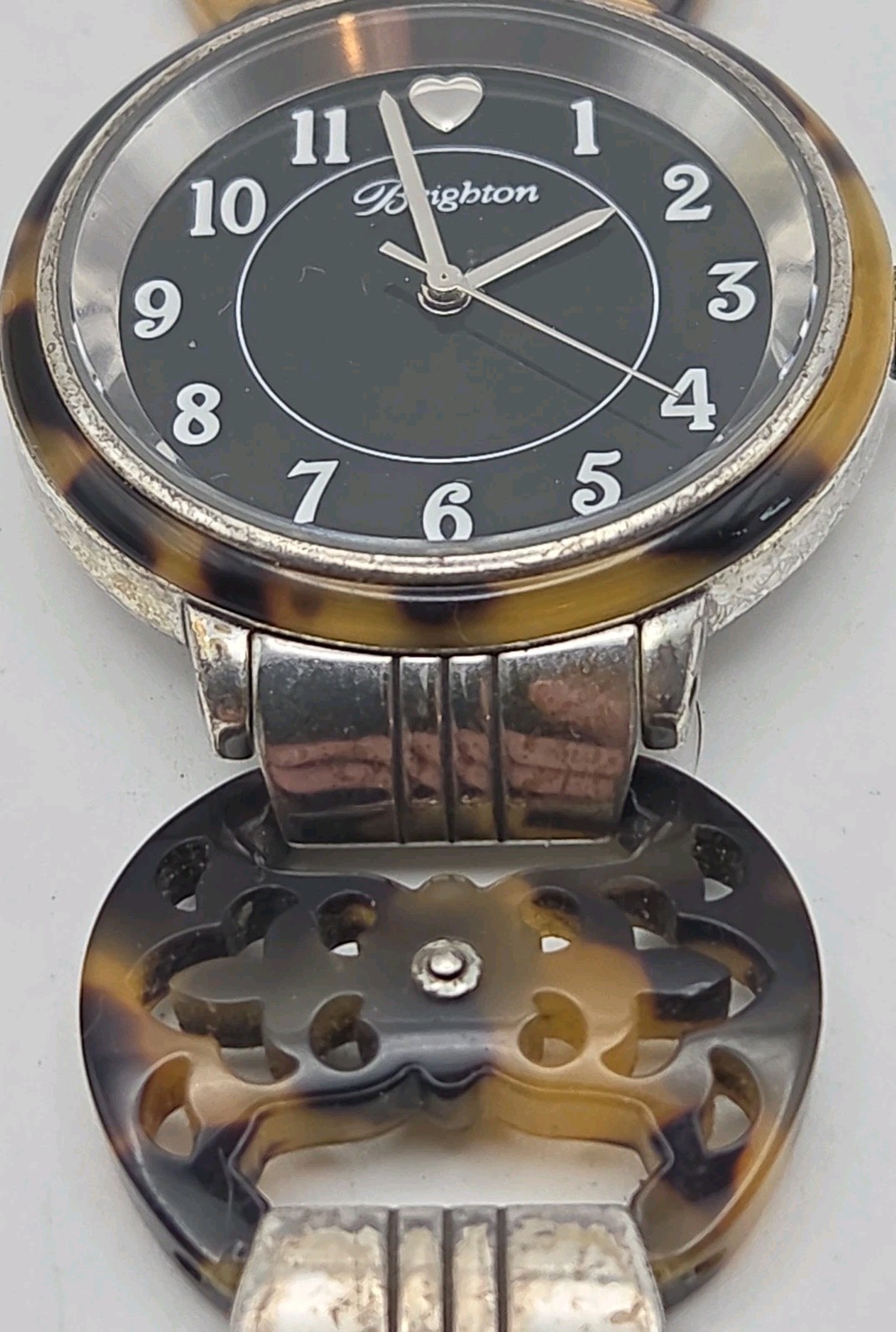 Brighton Monarch 35mm Case Japan Quartz Watch Tortise Shell Band