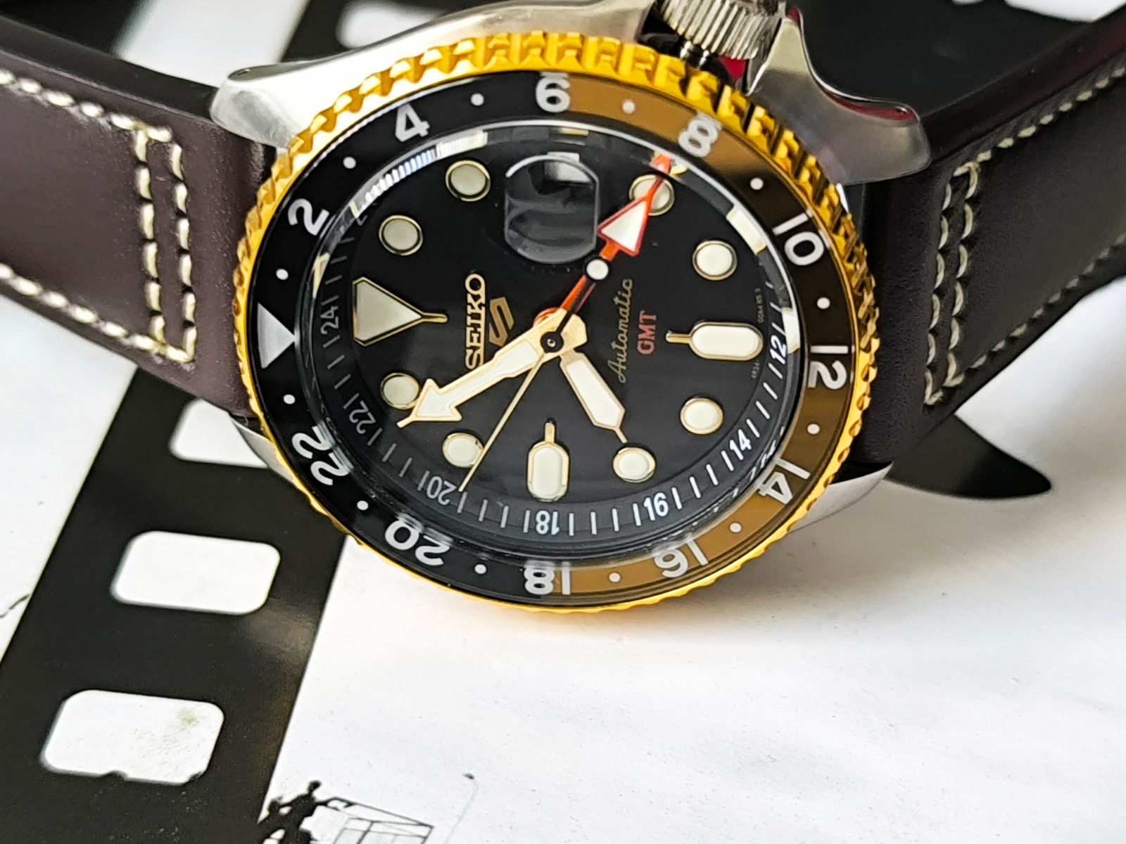 Seiko 5 Sports Asia SSK036K1 SKX GMT Black dial (no box*) SSK036K1