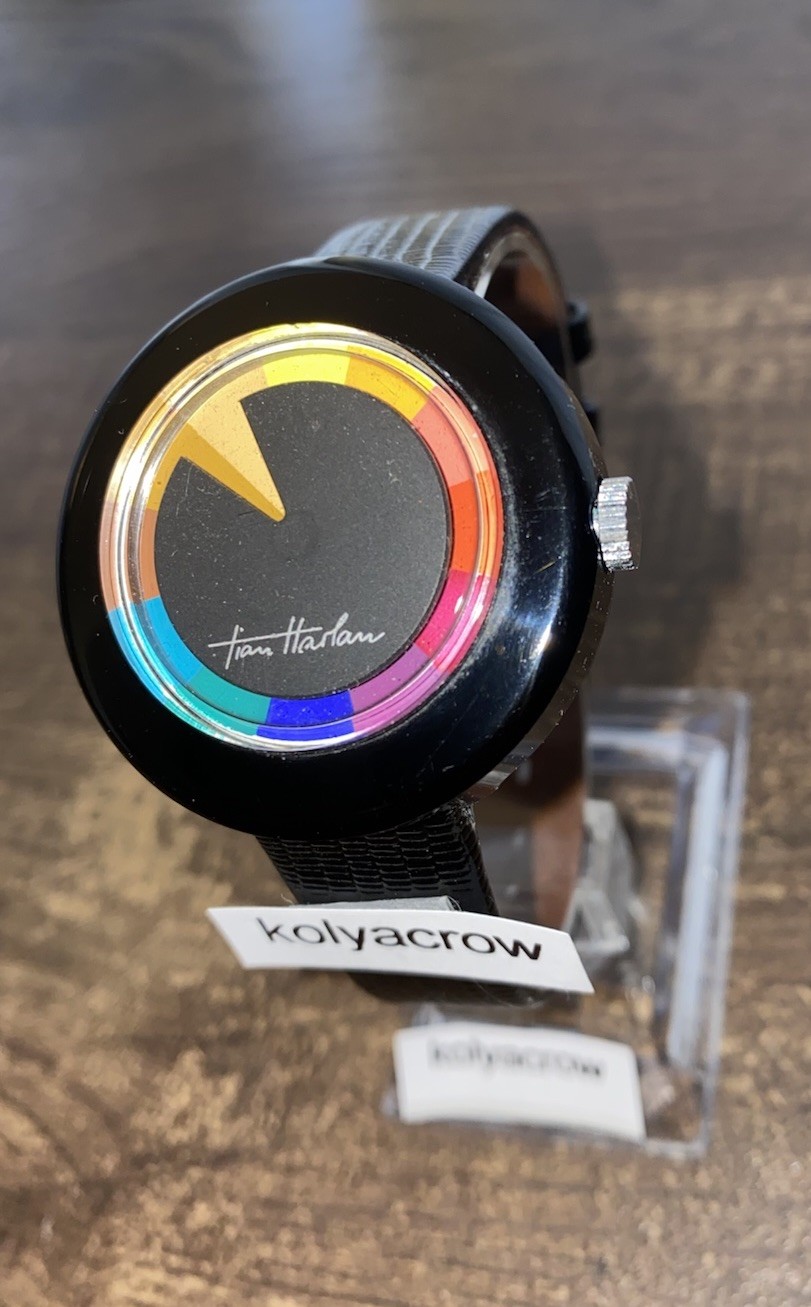 CHROMACHRON MYSTERY DIAL WATCH 🌈 COOL UNIQUE FUTURISTIC SPACE AGE CRAZY HOUR