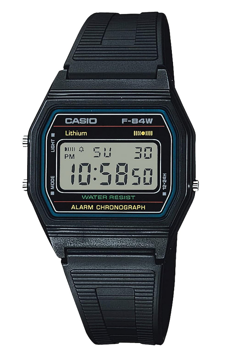 Casio Collection Standard Digital Resin Series Wrist Watch, F-84W-1QJH Japan