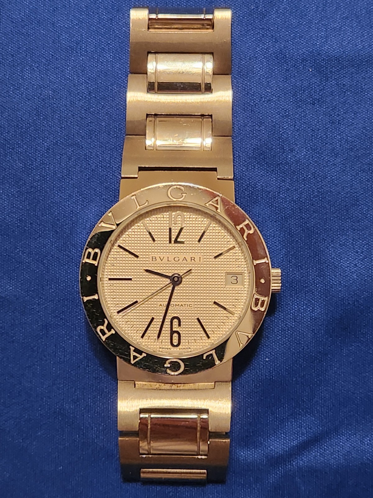 Bvlgari Bvlgari 33mm Automatic White Guilloché Dial SS Bracelet Swiss Made Watch