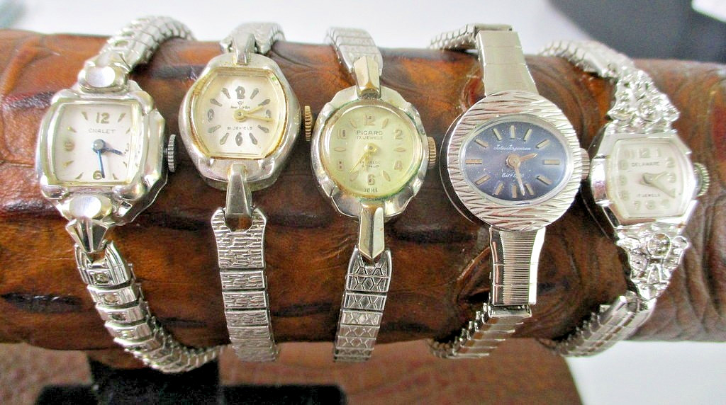 Vintage elegant watches Chalet, Juan Carlos, Picard, Jules Jergensen,Delmare