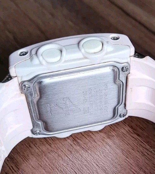 Casio Baby-G-BG-180-Pink/Grey-All Original Piece-Runs Great-EUC