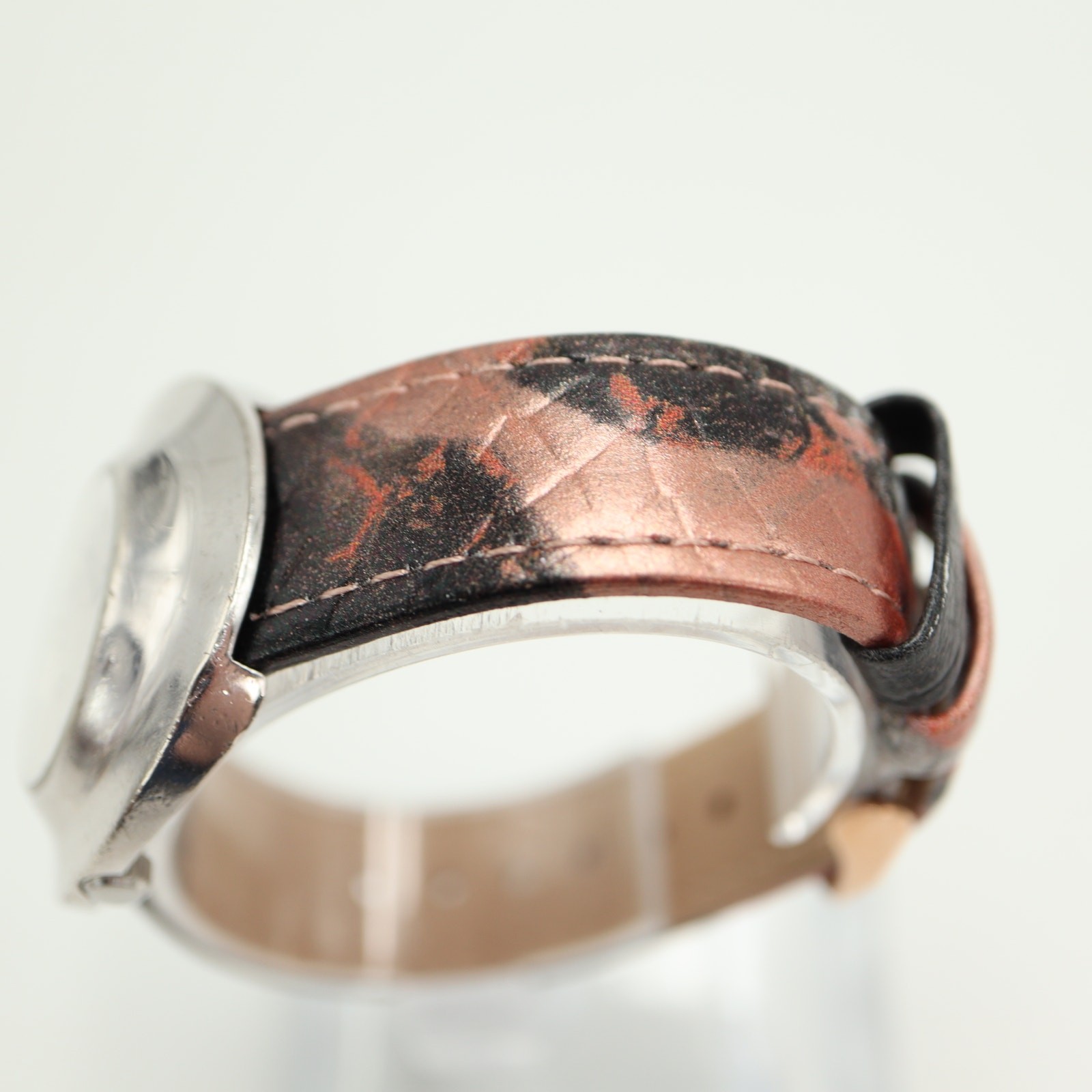 Vintage 90s Robert Lee Morris Moon Crater 925 Sterling Silver Watch New Battery