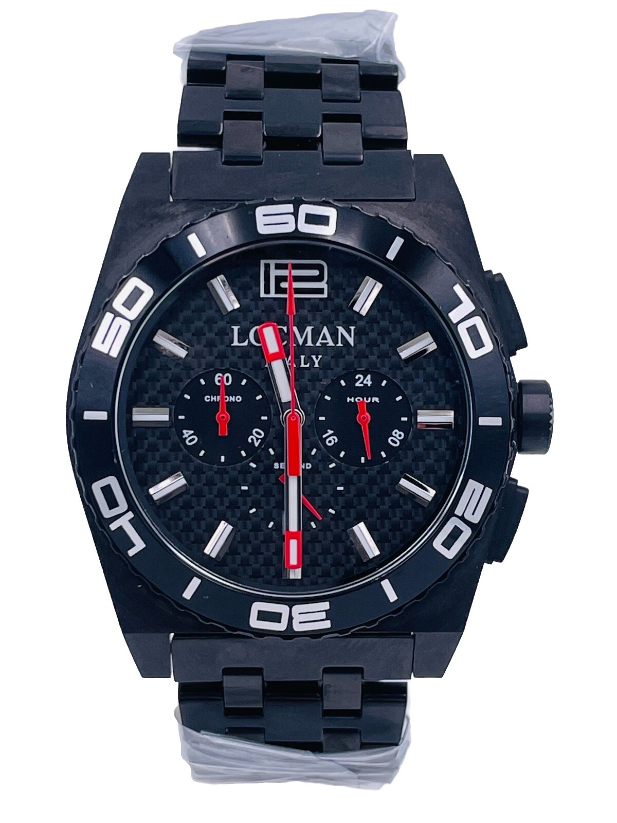 Watch Locman Stealth Chrono 212KKKR/775 Steel Titanium Very Discounted New