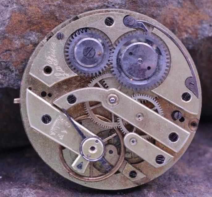 SWISS ‘LA FIAZ’ POCKET WATCH MOVEMENT 40.2mm DIAMETER FOR REPAIR (FH)