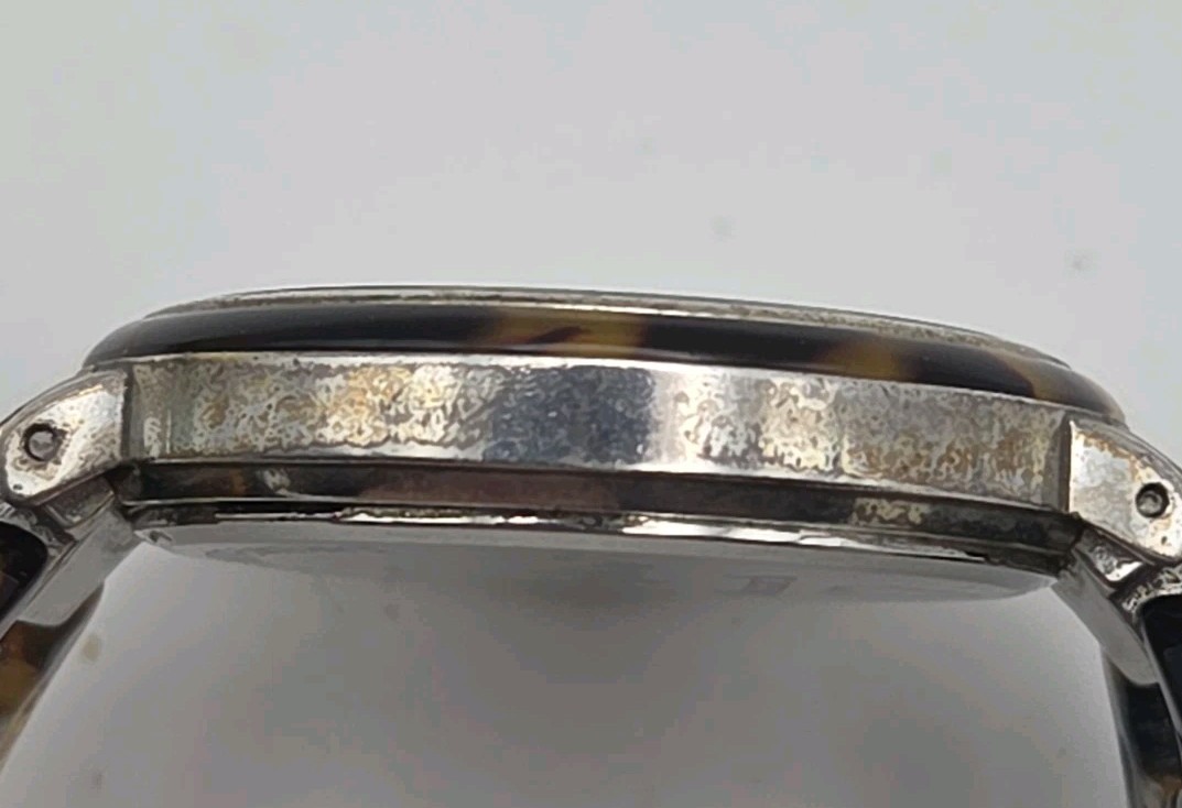 Brighton Monarch 35mm Case Japan Quartz Watch Tortise Shell Band