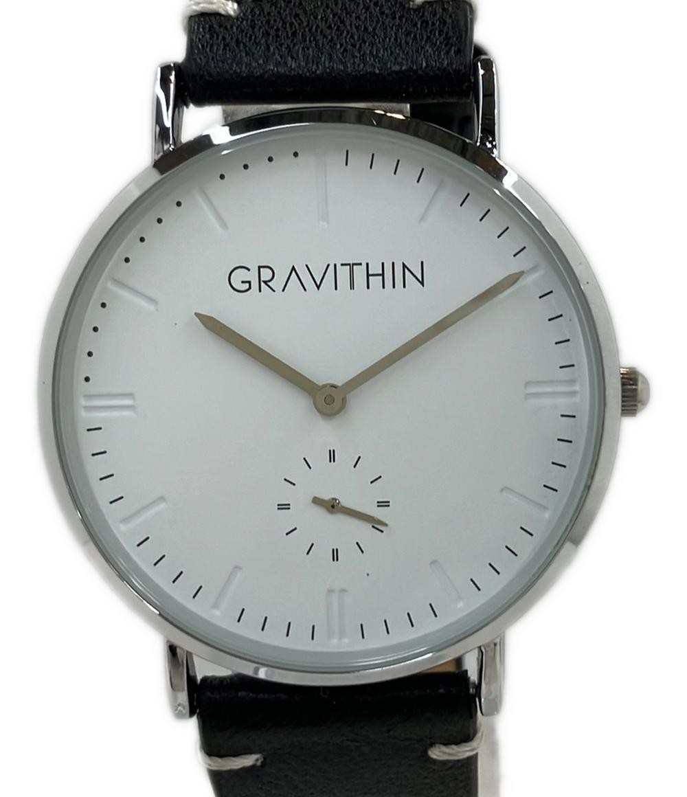 [A1R] GRAVITHIN Quartz Wristwatch White Men’s [z5p]